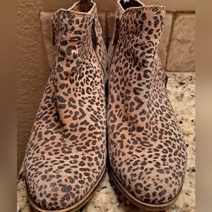 Women's Leopard Boots -Sz 9